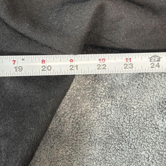 Michael Kors Wool Blend Waterfall Jacket Coat Black Gray XS Open Front Pockets - Picture 10 of 13